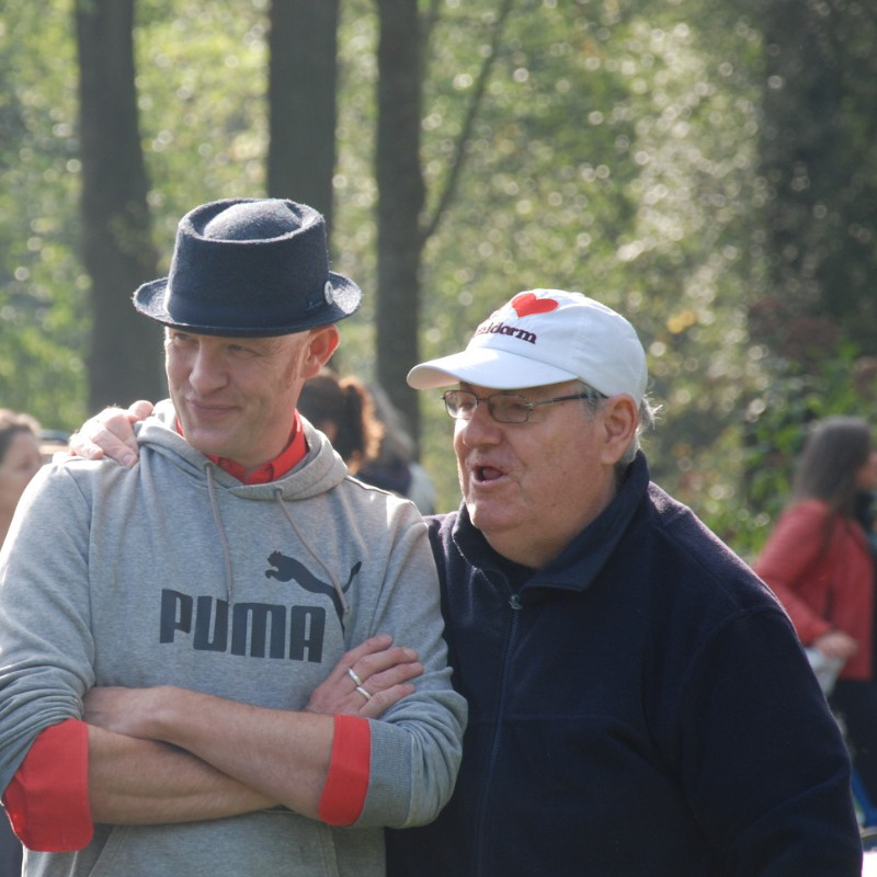Gert-Jan samen met Andries tijdens A Lot of PHiNG-THiNGS in het Oosterpark 2021